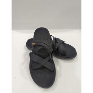 Teva Women's Size 7 Voya Slide Black Sandals Flip Flops 1099269